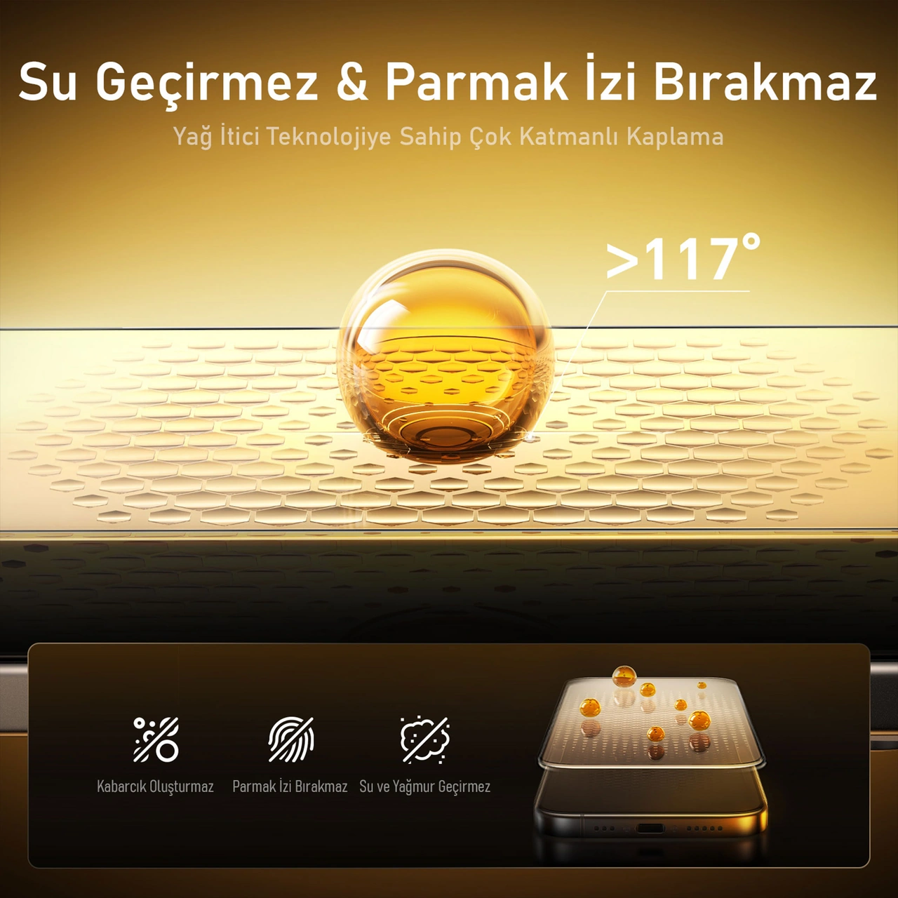 Aohi The Future Apple Uyumlu iPhone 16 Pro Kılıfı Desert Titanium, Tam Kaplayan Kırılmaz Temperli Camlı Koruma Bej