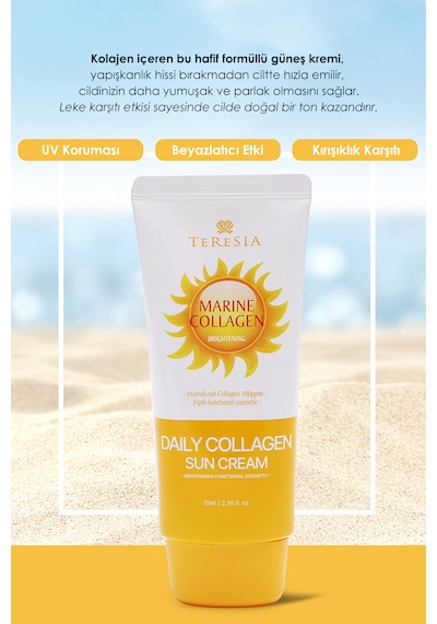 Aydınlatıcı &   Güneş Kremi Günlük Kullanıma Uygun Hafif Yapı 70ml