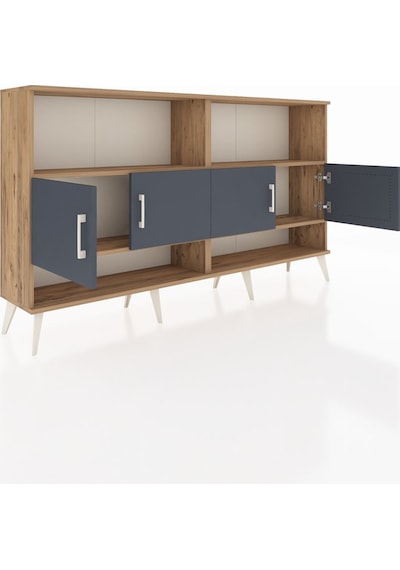 Arges Konsol 4 Raflı 4 Kapaklı 176x30x99 Çam-antrasit/çam Antrasıt/atlas Çam - Atlas Çam Arges Konsol 4 Raflı 4 Kapaklı 176x30x99 Çam-antrasit/çam Antrasıt/atlas Çam - Atlas Çam
