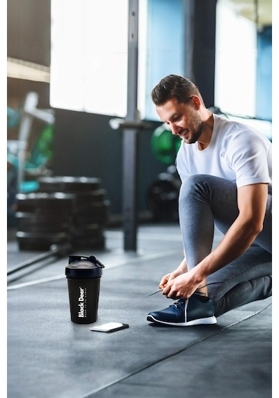 Shaker Karıştırıcı Sporcu Protein Shaker 550 ML Siyah