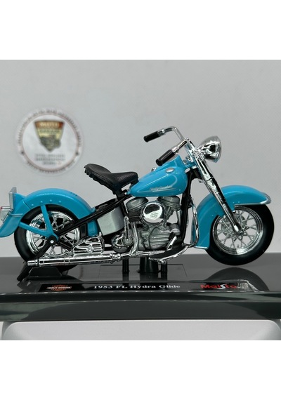 Harley Davidson 1953 Fl Hydra Halide 1:18 Diecast Maket Motor Metal Model