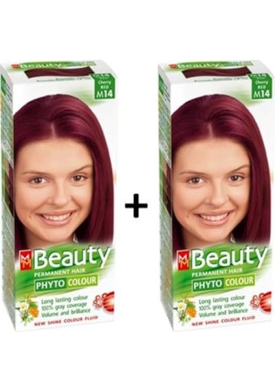 Mm Beauty Bitkisel Saç Boyası Vişne Kızılı M14 - 2 Adet (464063492)