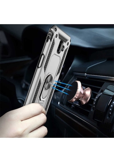 Apple Uyumlu iPhone 7 Plus Kılıf Zore Vega Kapak-Siyah