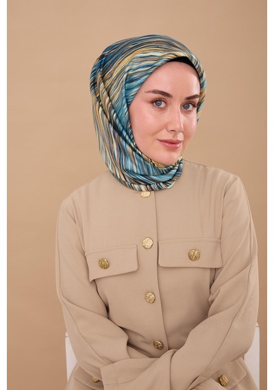 Silk Home Twill İpek Eşarp 11484-34 Butter Yellow, Bebe Mavi, Gold, Lacivert