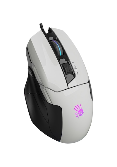 Bloody W70 Max P.Beyaz 10K CPI OPT RGB-UC34 Kablolu Optik Oyuncu Mouse