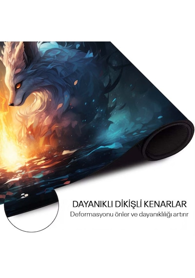 Voxlanth Wolfs-1 Büyük Boy Gaming Oyuncu Mouse Pad 90x40 Cm