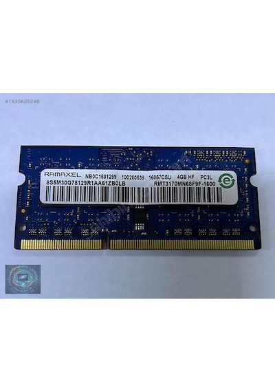 Ramaxel 4 Gb Ddr3l Pc3l 12800s Sorunsuz Ram