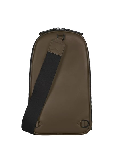 Montblanc Extreme Deri Orta Boy Vücut Çantası 221602 Haki