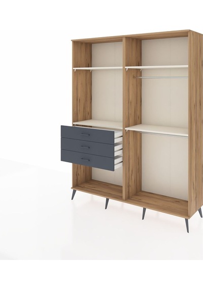 Hyperion Gardrop 4 Raflı 3 Çekmeceli 2 Askılı 176x44x221 Çam-aytaşı/antrasit Aytaşı/antrasit Hyperion Gardrop 4 Raflı 3 Çekmeceli 2 Askılı 176x44x221 Çam-aytaşı/antrasit Aytaşı/antrasit
