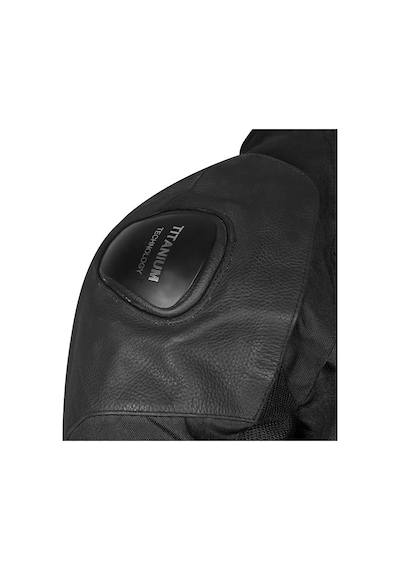 Prosev 195 Gp Knight Motosiklet Montu 4 Mevsim Hörgüçlü Maxdura 600-d Dayanıklı Kumaş Deri Motorcu Mont Black