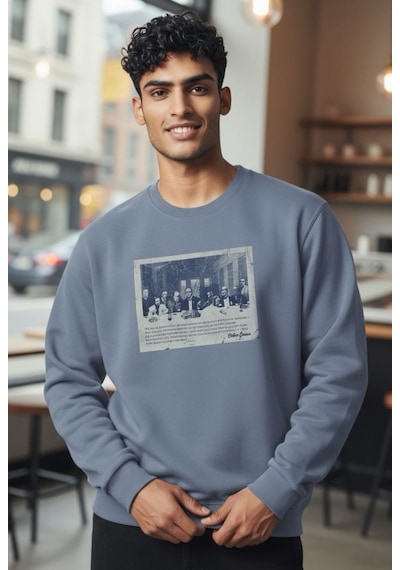 Retroworld Erkek Sweat Mavi