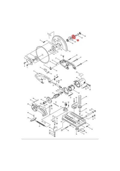 Makita 2414NB Dişli Ürün Kodu 226415-5