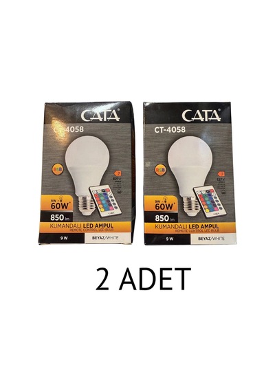 Ct-4058 Kumandalı Led Ampul 9w Beyaz - 2 Li Paket