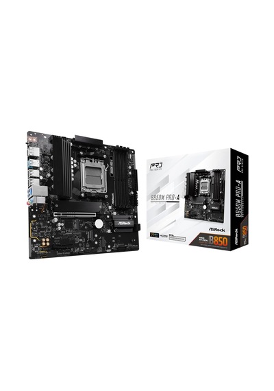 B850m Pro-a Matx Anakart, Amd Am5 Ryzen 9000 & 8000, Ddr5, 3x M.2 Ssd, 4k 120hz, Amd Expo