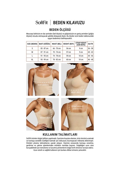 Auw Kadın İp Askılı Pamuklu Modal Basic Atlet 3'lü - Softfit Bronz