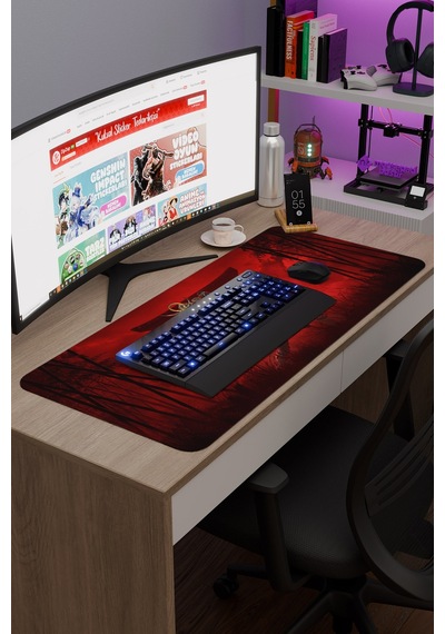 Assasin's Creed Kaymaz Dikişli Kauçuk Oyuncu Mousepad V1 - 90x40 Xxl Gaming Mouse Pad Fare Altlığı