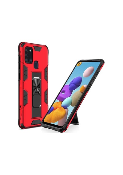 Samsung Uyumlu Galaxy A21S Kilif Miknatisli Zirhli Korumali Silikon 466792722
