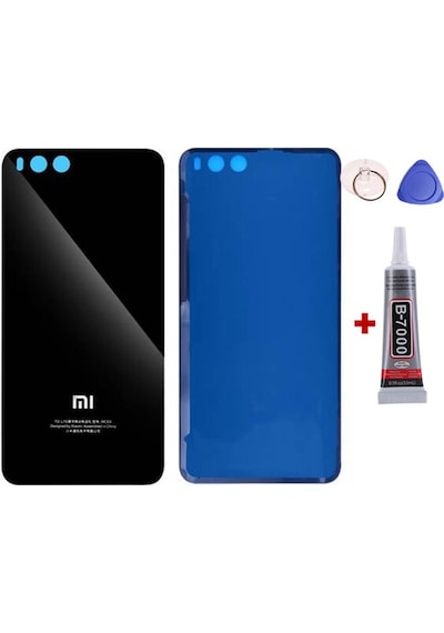 Xiaomi Mi 6 Siyah Arka Kapak Batarya Kapağı Pil Kapağı Yapışkan Ve Sökme Aparatıyla Beraber Full Set Siyah