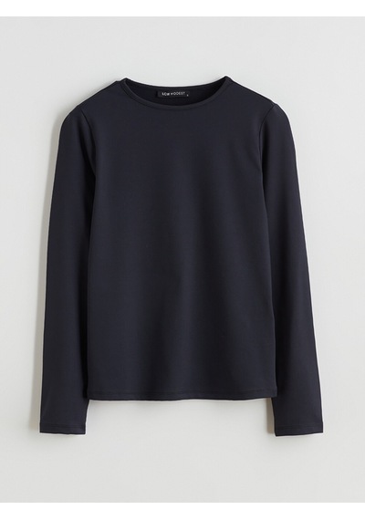 Lcw Modest Siyah Bisiklet Yaka Kadın Body