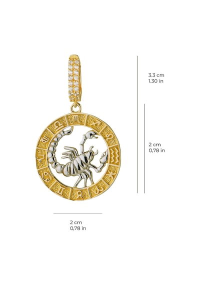 Akrep Burç Altın Charm 2,71 Gr-6487