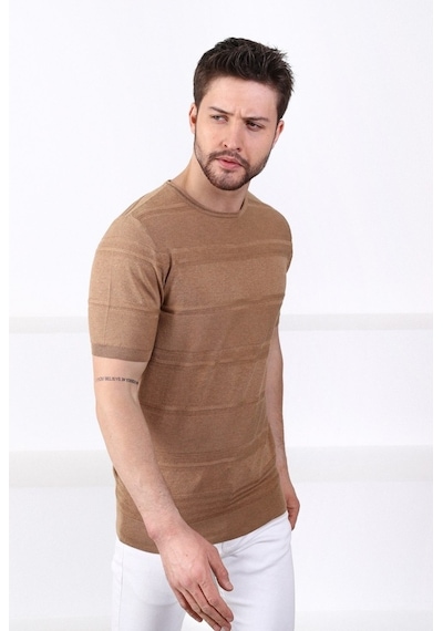 Ferraro Camel Bisiklet Yaka Erkek Pamuk Triko T-Shirt-Kahverengi (417934708) Kahverengi Ferraro Camel Bisiklet Yaka Erkek Pamuk Triko T-Shirt-Kahverengi (417934708) Kahverengi