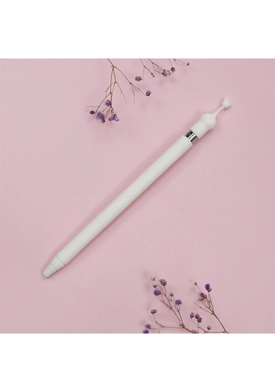 Ally Apple Uyumlu Pencil 1 İçin Silikon Kılıf Koruyucu- 5775 Sarı