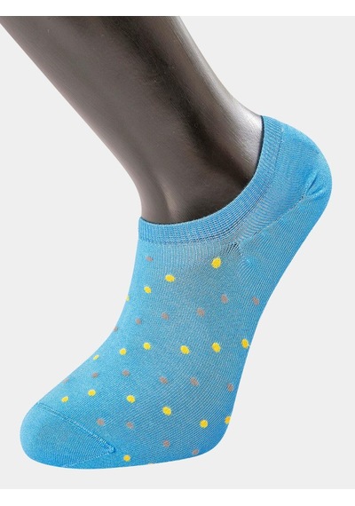 Türen Erkek Puanlı Sneakers Çorap 6'lı Paket Mavi