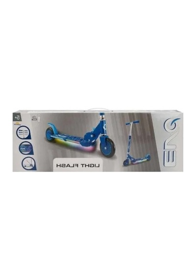 Mavi 2 Tekerlekli Işıklı Scooter Açık Füme - Füme - Kahverengi
