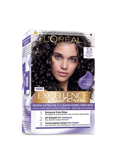 Excellence Cool Creme 3.11 Ekstra Küllü Koyu Kahve - 5 Adet Tarı