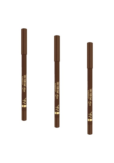Tattoo Gel Eyepencil - 115 Rustic Brown - Uzun Süre Kalıcı Gel Göz Kalemi 3 Paketi Diğer