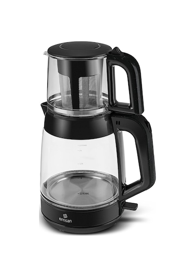 Emsan Glass Tea XL 1900 W 2 in 1 Cam Çay Makinesi ve Kettle