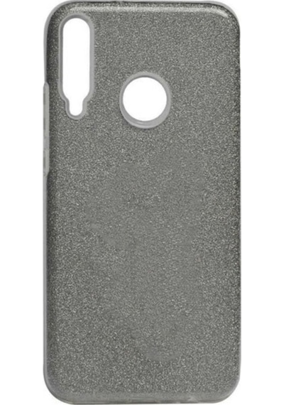 Huawei P40 Lite E Kılıf Zore Shining Silikon Gri