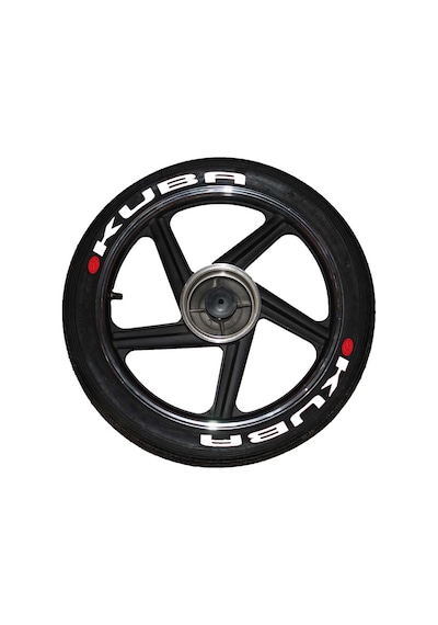 Kuba Motorsiklet Lastik Yazısı Sticker 8 Adet