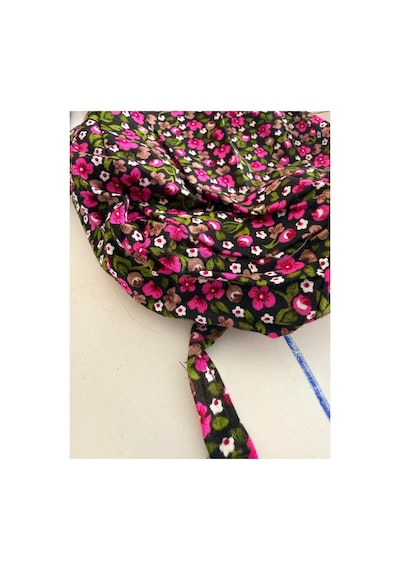 Cerrahi Bone Yıkanabilir Kumaş Desenli Lastikli Doktor Hemşire Hastane Bonesi Unisex Pembe Pembe