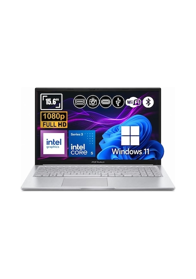 Asus VivoBook 15 A1504MA-BQ1250W-A6 Core 5 315 32 GB 512 GB SSD 15.6" W11H Dizüstü Bilgisayar