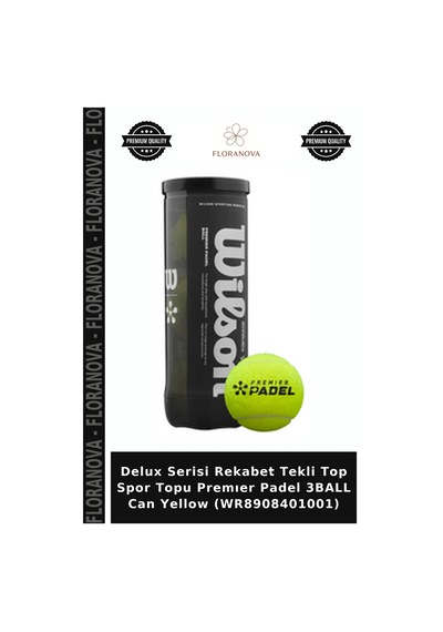 Delux Serisi Rekabet Tekli Top Spor Topu Premıer Padel 3ball Can Yellow Wr8908401001