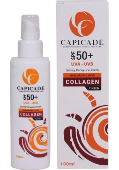 Capicade Collagen Tinted Güneş Koruyucu Krem Spf 50+ 100 ML Capicade Collagen Tinted Güneş Koruyucu Krem Spf 50+ 100 ML