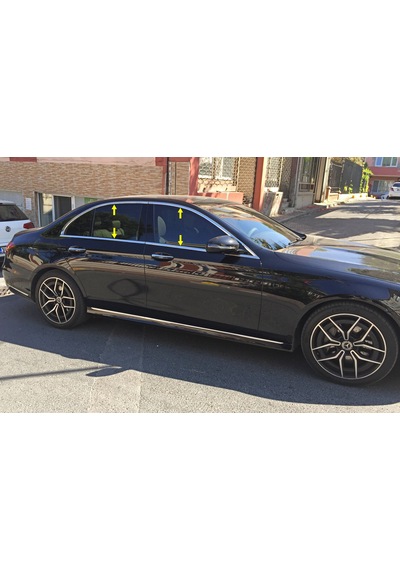 Mercedes W213 E Serisi Makyajlı 2020-2021 Krom Cam Çerçevesi 8 P.
