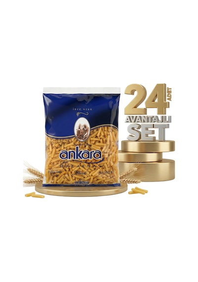 Ankara İnce Uzun Makarna 24x500 Gr