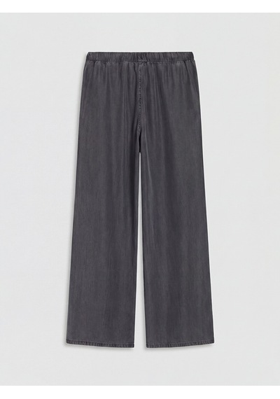 Lcw Comfort Gri Beli Lastikli Wideleg Kadın Jean Pantolon