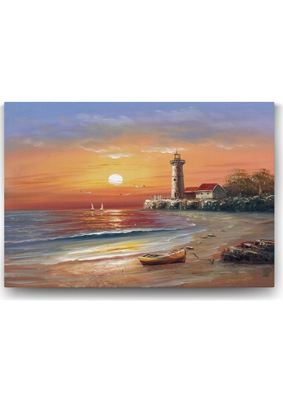 Deniz Feneri Tablosu - 100x70cm