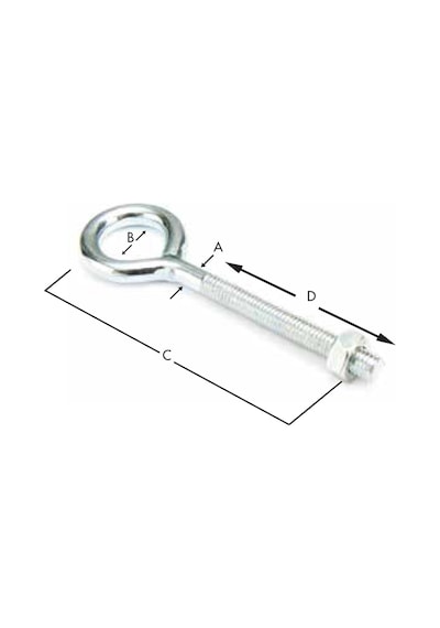 Kapalı Piton M8x160 10 Adet