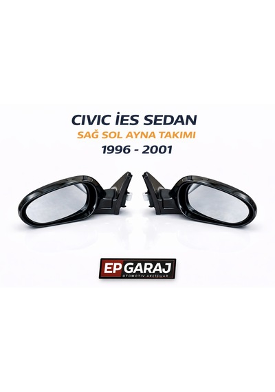 Honda Civic İes 1996 2001 Sedan Uyumlu Sağ Sol Ayna Takımı