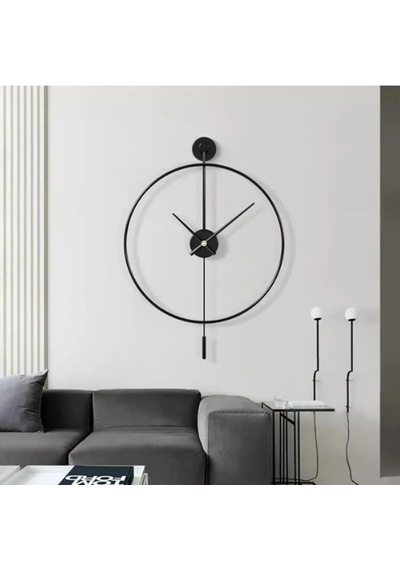 MetaQuartz Aksesuar (XXL-60*80 cm)Siyah Tiktok - Siyah 35 Akrep Yelkovan , Modern Siyah