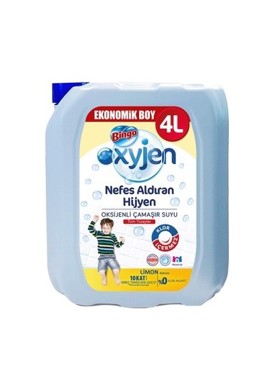Oksijenli Limon Kokulu Çamaşır Suyu 4 L 100'lü Set