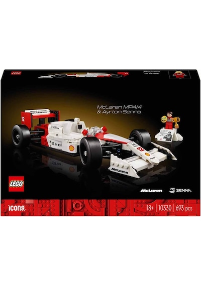 LEGO® Icons McLaren MP4/4 ve Ayrton Senna 10330 Araç Tutkunu Yetişkinler için Koleksiyonluk Yaratıcı Model Araba Yapım Seti - 693 Parça LEGO® Icons McLaren MP4/4 ve Ayrton Senna 10330 Araç Tutkunu Yetişkinler için Koleksiyonluk Yaratıcı Model Araba Yapım Seti - 693 Parça