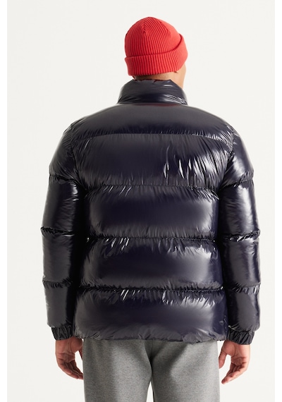 Ac&Co / Altınyıldız Classics Erkek Lacivert Standart Fit Normal Kesim Dik Yaka Mont Lacivert