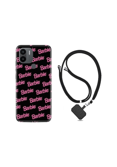 Xiaomi Redmi A1 Kılıf İpli Boyun Askılı Desenli Silikon Barbie 1404