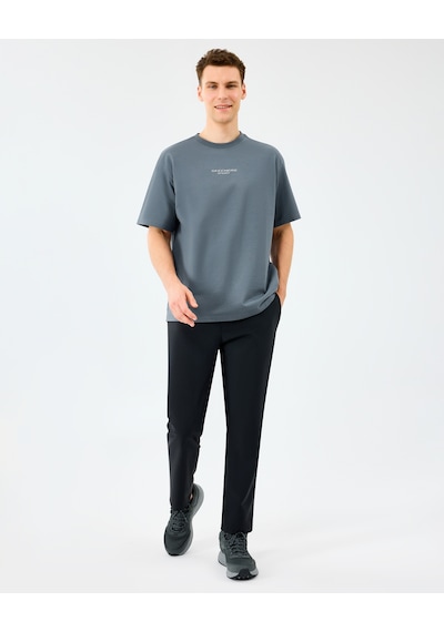 Skechers M Graphic Tee Reflect Logo Oversize T-shirt Erkek Gri Tshirt S231094-3998 gri