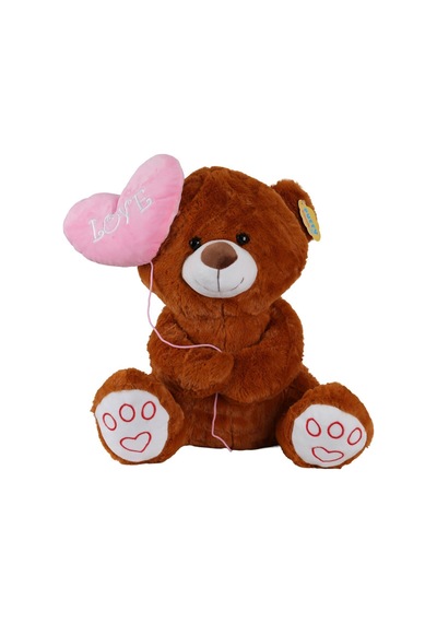 4740 Sun-jnh-pff-sk Peluş Ayı Kalpli Balonlu 40cm 2r